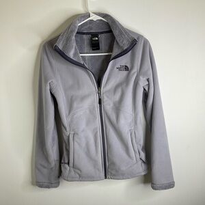 North Face Light Gray Fleece Jacket size XS